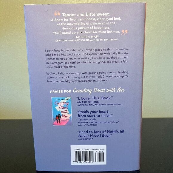 A Show for Two by Tashie Bhuiyan ~ YA Contemporary Romance Novel ~ YA Fiction - Picture 3 of 7